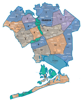 Map of Queens neighborhoods & quarters