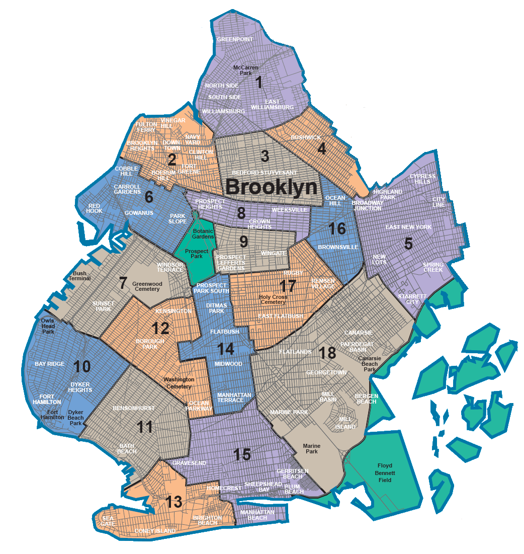 Brooklyn Neighborhood Map 