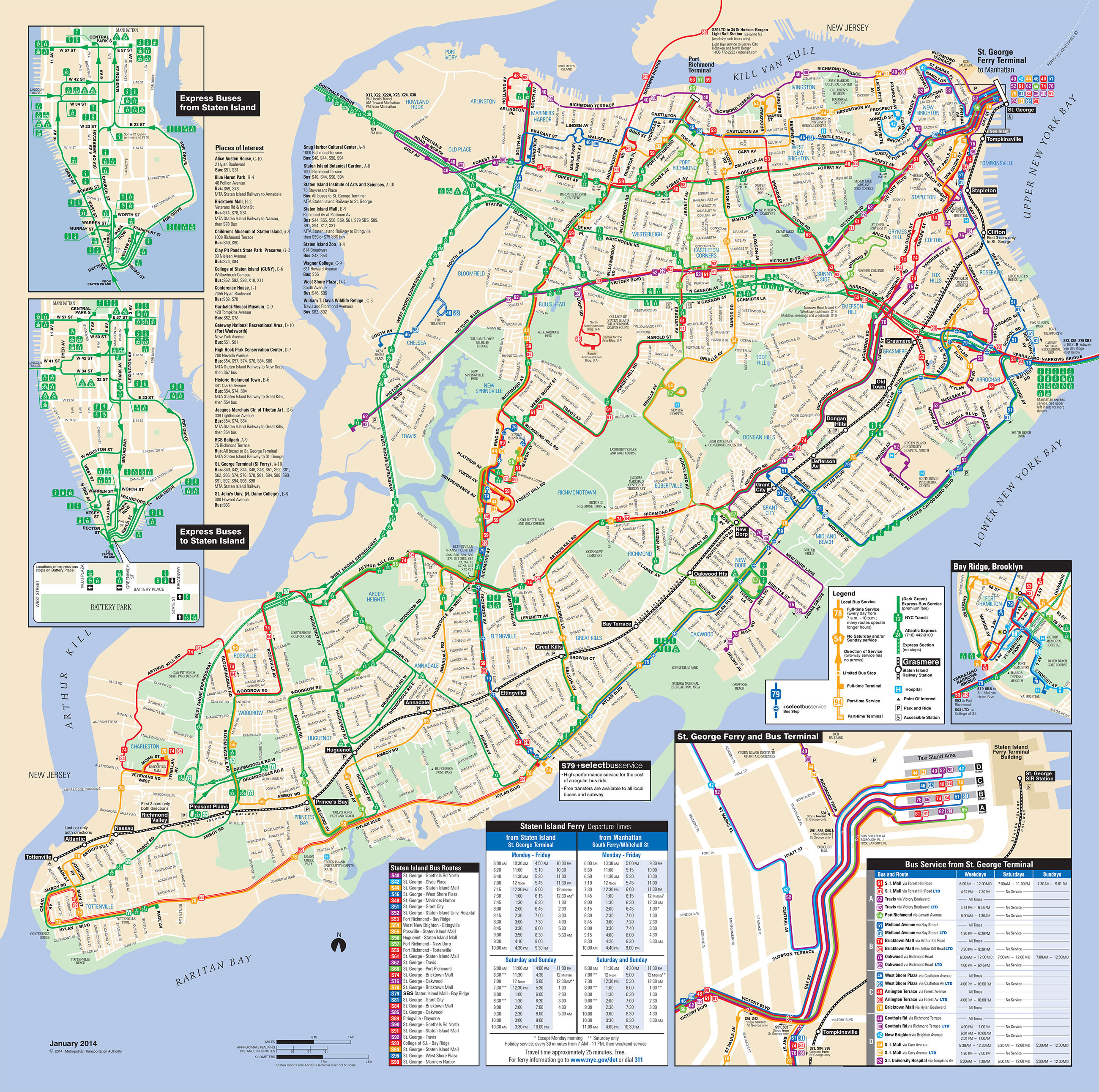 map of nyc bus: stations & lines