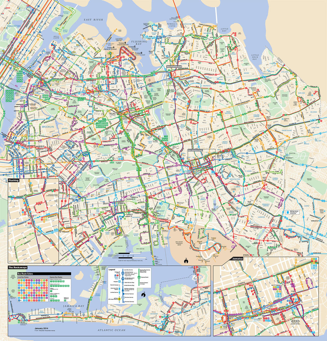 Queens Bus Map 