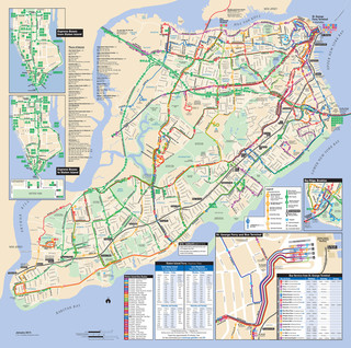 Map of Staten Island bus network